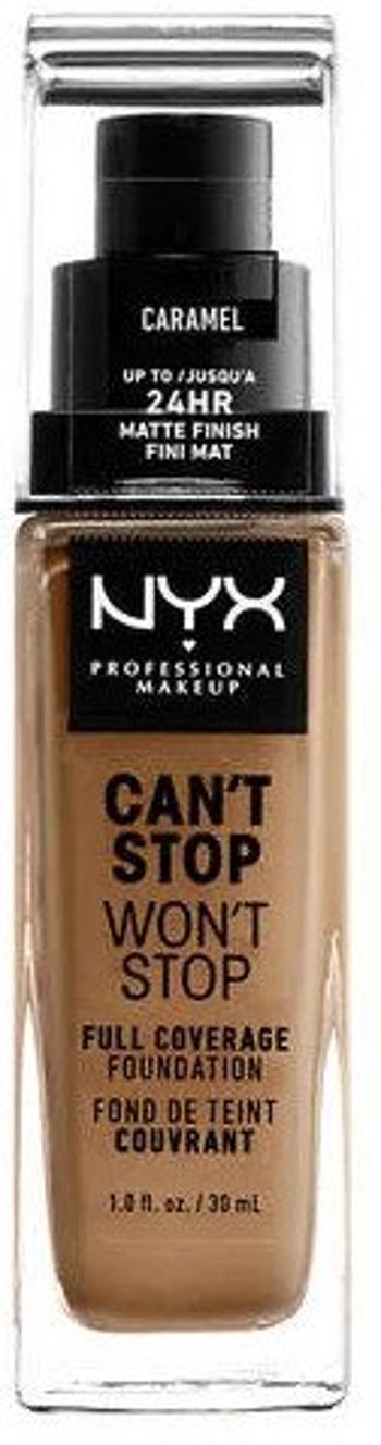 NYX PROFESSIONAL MAKEUP Can't Stop Won't Stop 24-hodinový podkladový make-up s vysokým krytím - 15 Caramel 30 ml