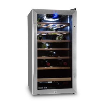 Klarstein Vivo Vino 26, 88 litri, răcitor de vin, 26 sticle, negru, LED