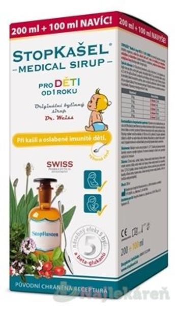 Dr.Weiss STOPKAŠEĽ Medical sirup OD 1 ROKU na prechladutie 300 ml