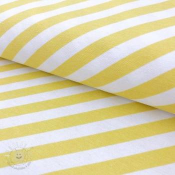 Dekoračná látka Stripes pastel yellow II.trieda