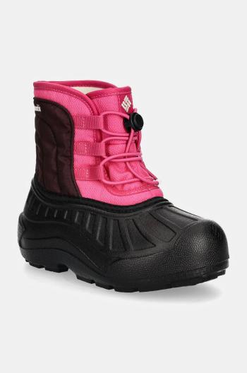 Detské zimné topánky Columbia POWDERBUG SNOWLITE LACE ružová farba, 2103521