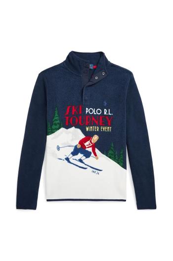 Detský sveter Polo Ralph Lauren tmavomodrá farba, 323953037001