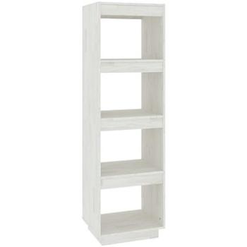 Shumee deliaca stena biela 40 × 35 × 135 cm masívna borovica, 810850