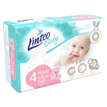 LINTEO Baby Premium Detské plienky MAXI 8-15kg 50 ks