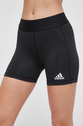 Tréningové šortky adidas Performance Techfit čierna farba, jednofarebné, stredne vysoký pás, FK0993