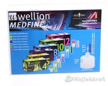 Wellion MEDFINE plus Penneedles 12 mm ihla na aplikáciu inzulínu pomocou pera 100 ks