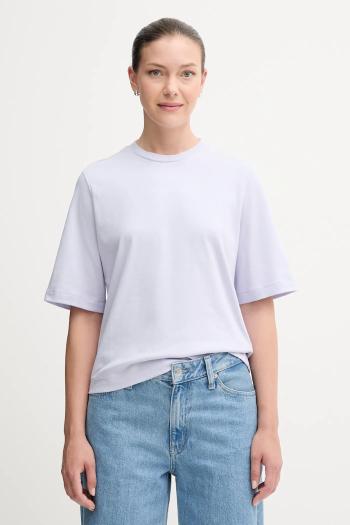 Bavlnené tričko United Colors of Benetton dámske, fialová farba, 3BL0E17G5