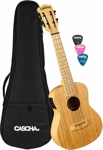 Cascha HH 2313E Bamboo Natural Koncertné ukulele