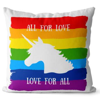 Vankúš LGBT Unicorn (Velikost: 55 x 55 cm)