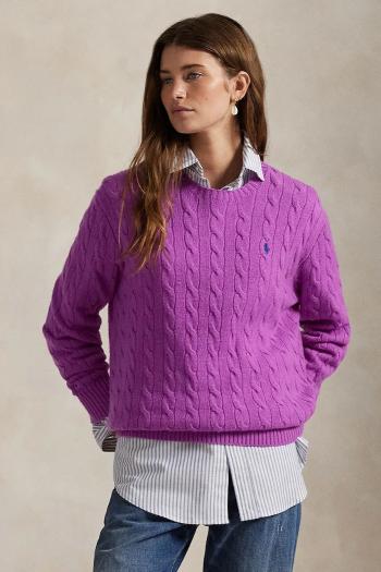 Sveter Polo Ralph Lauren fialová farba, 211972115