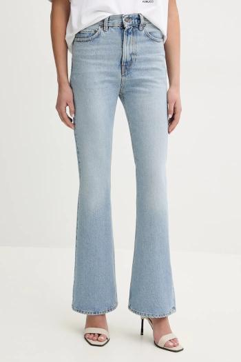 Rifle Fiorucci Faded Heart Pocket Flared Jeans dámske, vysoký pás, U02SPDJE075DN01DN01