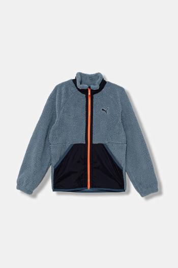 Detská bunda Puma Hybrid Sherpa Jacket modrá farba, 688405