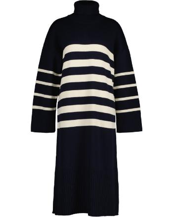 RUHA GANT D2. BRETON KNIT DRESS EVENING BLUE