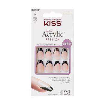 KISS Nalepovacie nechty Salon Acrylic French Color - Flame 28 ks