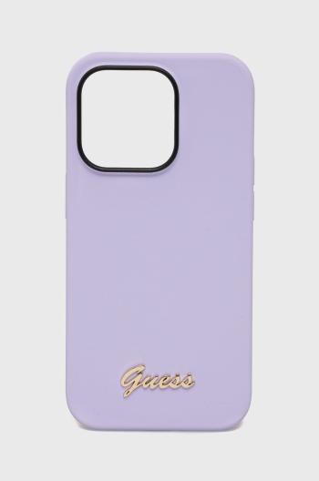 Puzdro na mobil Guess Iphone 14 Pro 6,1" fialová farba