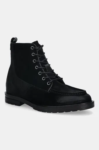 Semišové topánky Tommy Hilfiger CLEATED HILFIGER W SDE MOC BOOT