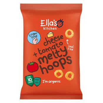 ELLA'S KITCHEN Chrumkavé krúžky so syrom a paradajkami BIO 20 g