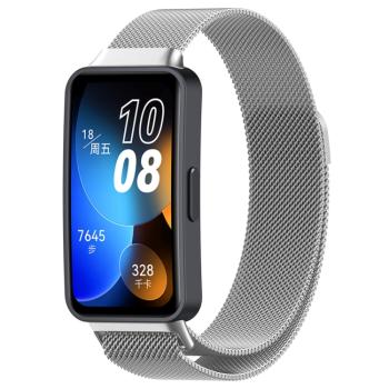 MILANESE Kovový remienok Huawei Band 8 strieborný