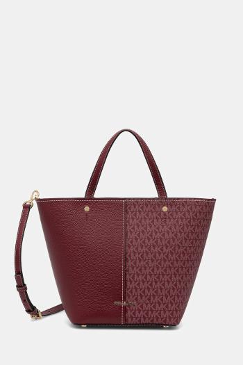 Kabelka MICHAEL Michael Kors FLORA bordová farba, 30T5GFFT2B