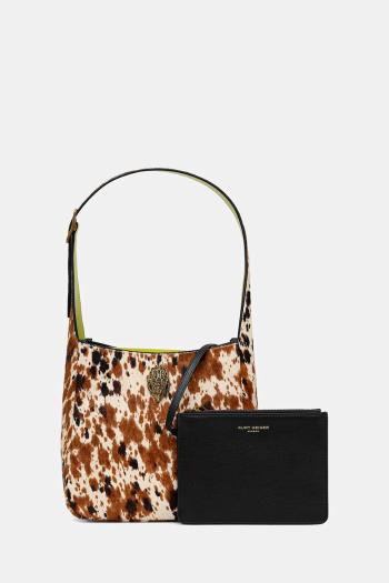 Kožená kabelka Kurt Geiger London hnedá farba, 3577339189