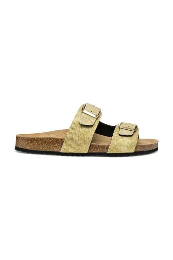 Šľapky Geox D BRIONIA dámske, zlatá farba, D35LSL 000PV C2012