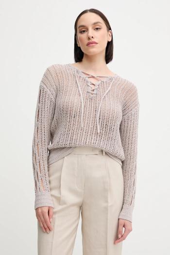Sveter Sisley šedá farba, 15PLM401A