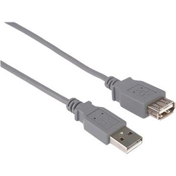 PremiumCord USB 2.0 predlžovací 0,5 m sivý (kupaa05)