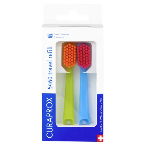 CURAPROX 5460 Travel set - náhradné hlavice, 2 ks