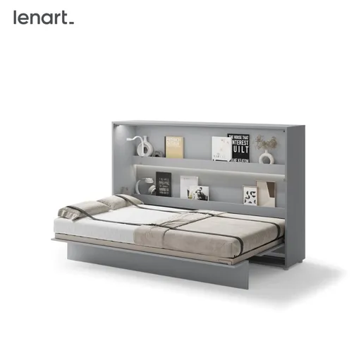 Dig-net nábytok Sklápacia posteľ Lenart BED CONCEPT BC-05 sivá | 120 x 200 cm