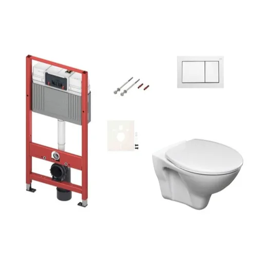 Cenovo zvýhodnený závesný WC set TECE do ľahkých stien / predstenová montáž + WC S-Line S-line Pro SIKOTSD0