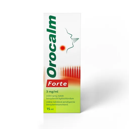 OROCALM Forte 3 mg/ml orálna roztoková aerodisperzia 15 ml