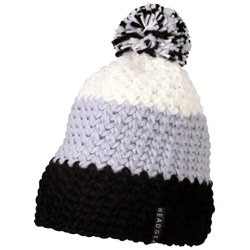 Myrtle Beach (Daiber) Háčkovaná zimná čiapka MB7940 - Čierna / strieborná / biela | uni