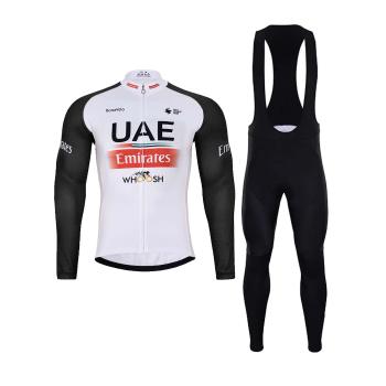 
                         Tricou și pantaloni de iarnă de ciclism - UAE 2024 WINTER 
                