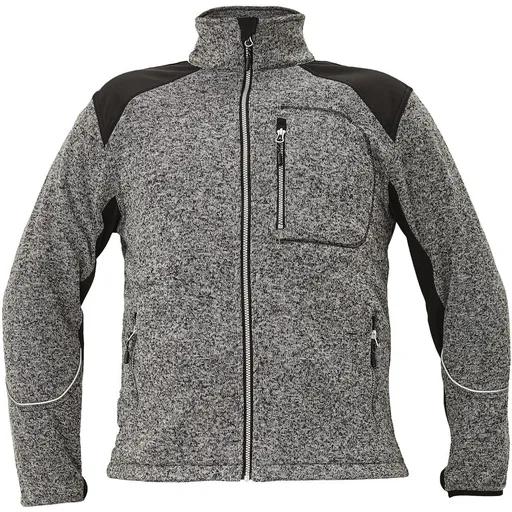 Cerva Pánska pletená mikina BOYER - Šedá | L