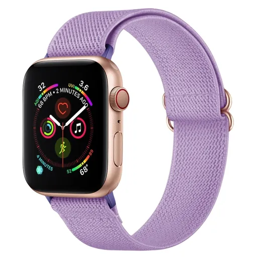 NYLON Remienok pre Apple Watch Ultra 1 / 2 / 3 (49mm) / 9 / 8 / 7 (45mm) fialový