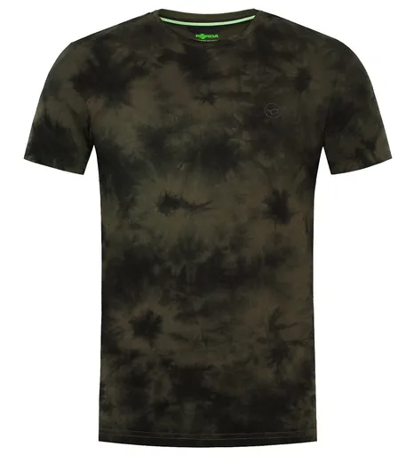 Korda tričko tie dye tee dark olive - s