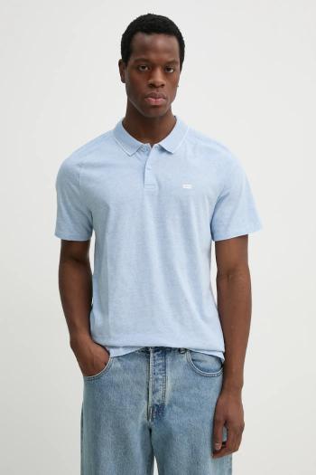 Polo tričko Levi's SHORELINE TECH POLO pánske, melanžové, 001EK