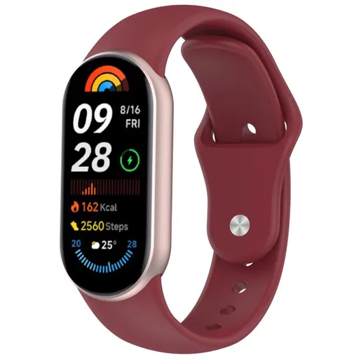 BUTTERFLY Vymeniteľný remienok pre Xiaomi Smart Band 10 / 9 / 8 bordový