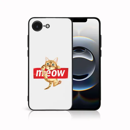 MY ART Ochranný kryt pre Apple iPhone 16e MEOW (183)