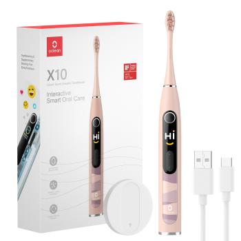 OCLEAN X10 sonická zubná kefka ružová