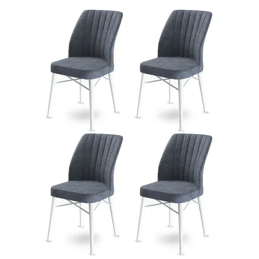 Súprava jedálenských stoličiek Flex Fume and White, 4