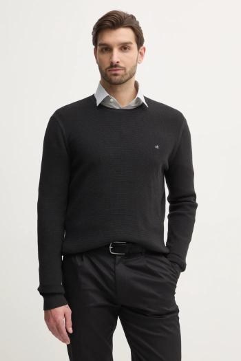 Sveter Calvin Klein pánsky, čierna farba, tenký, K10K114080