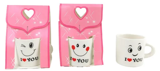 MAKRO - Hrnček I love you 4x4cm rôzne motívy