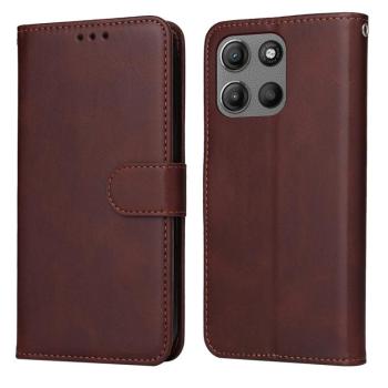 SMOOTH Peňaženkové puzdro pre Motorola Moto G15 / G15 Power hnedý