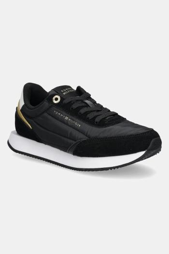 Tenisky Tommy Hilfiger ESSENTIAL RUNNER čierna farba, FW0FW08332