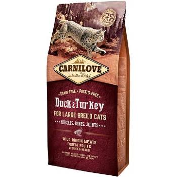 Carnilove duck & turkey for large breed cats – muscles, bones, joints 6 kg (8595602512751)