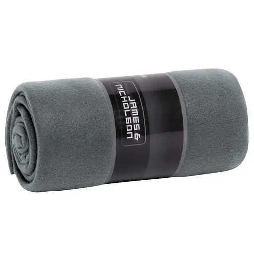 James & Nicholson (Daiber) Fleecová deka JN1901 - Šedá / svetlošedá