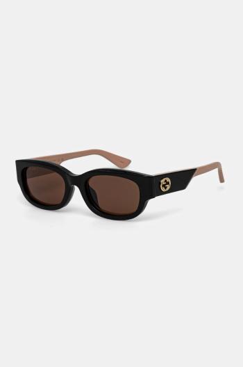Slnečné okuliare Gucci dámske, čierna farba, GG1667SK