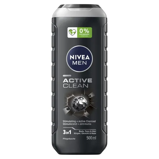NIVEA Active Clean Sprchový gél pre mužov 500 ml