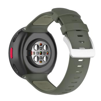 SPORTY Vymeniteľný silikónový remienok Polar Vantage V2 tmavozelený
